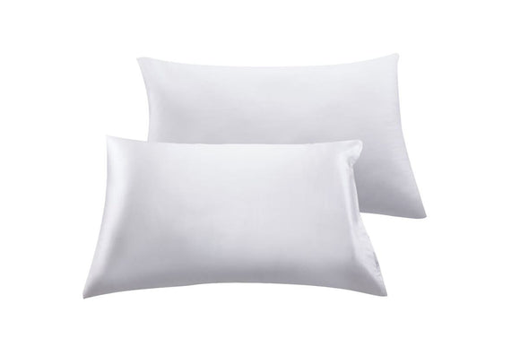 NNEKG Set of 2 Mulberry Silk Pillowcases (White)