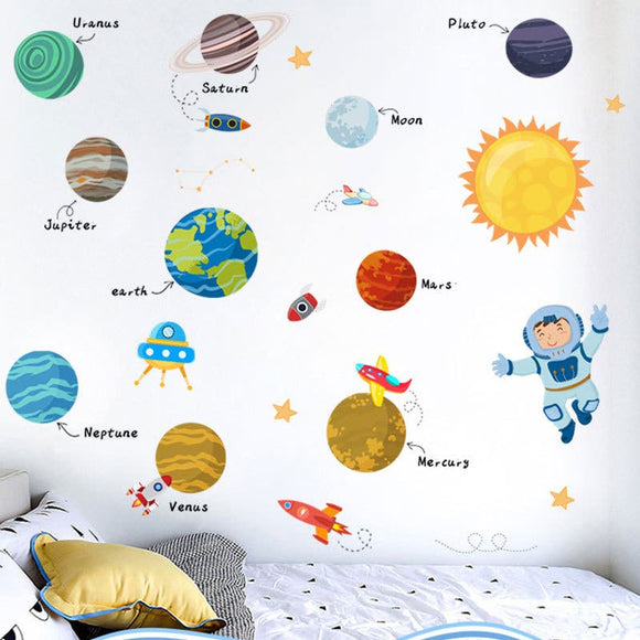 NNEKG The 7 Rocks in the Milky Way Wall Sticker