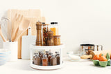 NNEKG 2 Tier Rotating Kitchen Spice Rack