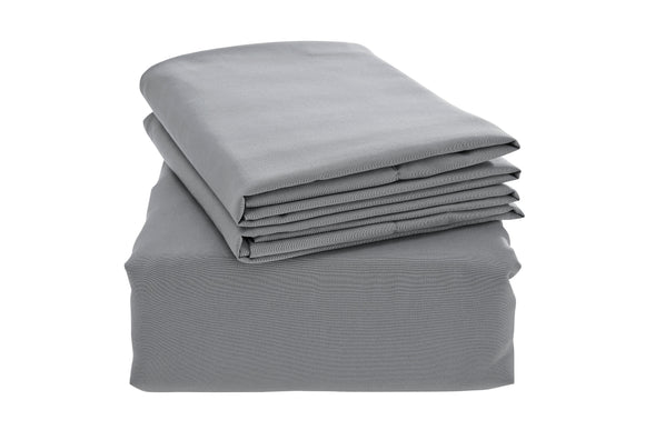 NNEKGE Premium Bamboo Blend Sheet Set (Grey Double)
