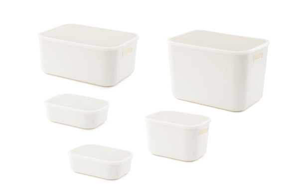 NNEKG 5 Pack Storage Box Set (White)