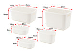 NNEKG 5 Pack Storage Box Set (White)