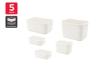 NNEKG 5 Pack Storage Box Set (White)