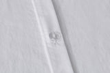 NNEKGE Aesop Stone Wash 100% Cotton Quilt Cover Set (White Queen)