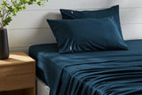 NNEKGE Aesop Stone Wash 100% Cotton Sheet Set (Sky King)