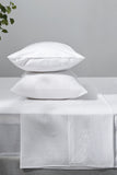 NNEKG Aesop Stone Wash 100% Cotton Sheet Set (White Single)