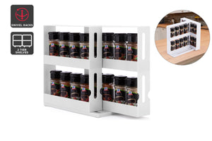 NNEKGE Swivel Spice Cabinet