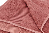 NNEKG 4 Piece 550GSM Cotton Bath Towel Set (Dusty Cedar)