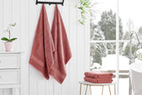 NNEKG 4 Piece 550GSM Cotton Bath Towel Set (Dusty Cedar)