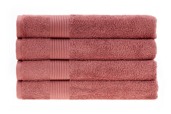 NNEKG 4 Piece 550GSM Cotton Bath Towel Set (Acorn)