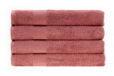 NNEKG 4 Piece 550GSM Cotton Bath Towel Set (Acorn)