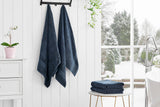 NNEKG 4 Piece 550GSM Cotton Bath Towel Set (Midnight)
