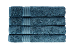 NNEKG 4 Piece 550GSM Cotton Bath Towel Set (Oceanview)