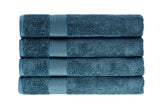 NNEKG 4 Piece 550GSM Cotton Bath Towel Set (Oceanview)