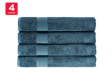 NNEKG 4 Piece 550GSM Cotton Bath Towel Set (Oceanview)