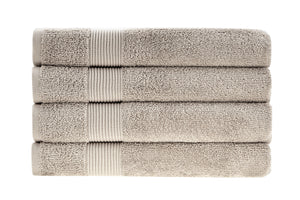 NNEKG 4 Piece 550GSM Cotton Bath Towel Set (Dusty Cedar)