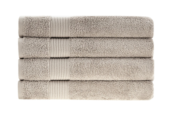 NNEKG 4 Piece 550GSM Cotton Bath Towel Set (Dusty Cedar)