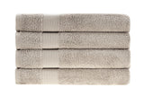 NNEKG 4 Piece 550GSM Cotton Bath Towel Set (Dusty Cedar)