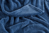 NNEKG Teddy Fleece Blanket (Blue Queen King)