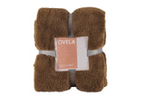 NNEKG Teddy Fleece Blanket (Coffee Queen King)