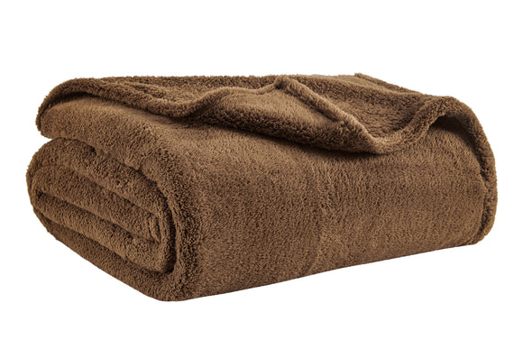 NNEKG Teddy Fleece Blanket (Coffee Queen King)