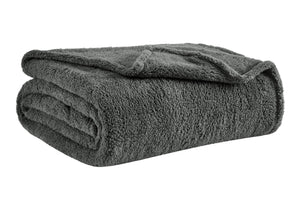 NNEKG Teddy Fleece Blanket (Silver Queen King)