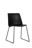 NNEKGE Set of 2 Timothy Dining Chairs (Black)