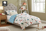 NNEKG Triassic Adventure Dinosaur Kids Quilt Cover Set (Spring Single)
