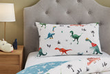NNEKG Triassic Adventure Dinosaur Kids Quilt Cover Set (Spring Single)