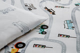 NNEKG Its A Traffic Jam Kids Quilt Cover Set (Multi Single)