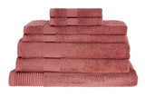 NNEKGE 7 Piece 550GSM Cotton Bath Towel Set (Acorn)