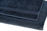 NNEKGE 7 Piece 550GSM Cotton Bath Towel Set (Midnight)