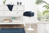 NNEKGE 7 Piece 550GSM Cotton Bath Towel Set (Midnight)