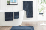 NNEKGE 7 Piece 550GSM Cotton Bath Towel Set (Midnight)