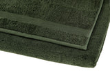 NNEKGE 7 Piece 550GSM Cotton Bath Towel Set (Olive Night)
