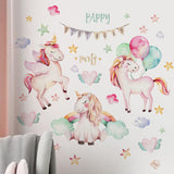 NNEKGE Unicorn and Balloon Wall Sticker