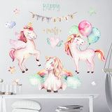 NNEKGE Unicorn and Balloon Wall Sticker