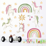 NNEKGE Unicorn and Rainbow Wall Sticker
