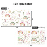 NNEKGE Unicorn and Rainbow Wall Sticker
