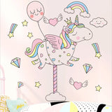 NNEKGE Merry Unicorn Wall Sticker