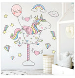 NNEKGE Merry Unicorn Wall Sticker