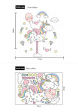 NNEKGE Merry Unicorn Wall Sticker
