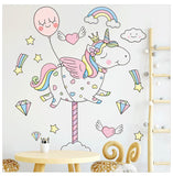 NNEKGE Merry Unicorn Wall Sticker