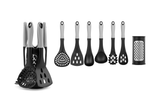 NNEKG 7 Piece Utensil Set with Grater Base