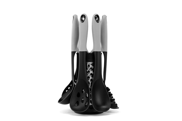NNEKG 7 Piece Utensil Set with Grater Base