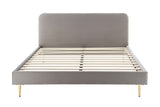 NNEKG Vail Velvet Bed Frame (Grey King)