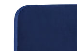 NNEKG Vail Velvet Bed Frame (Navy Single)