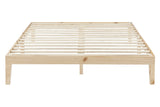 NNEKG William Wood Bed Frame (Queen Natural)