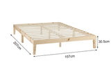 NNEKG William Wood Bed Frame (Queen Natural)