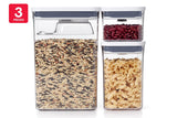 NNEKG OXO POP 3 Piece Rectangle Set with Scoop